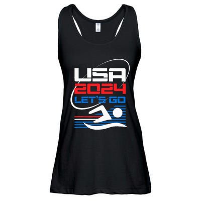 Usa 2024 Games United States Usa American 2024 Ladies Essential Flowy Tank