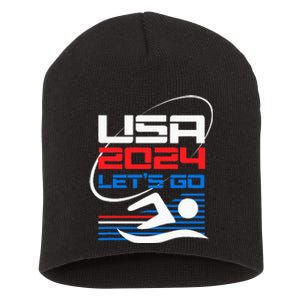 Usa 2024 Games United States Usa American 2024 Short Acrylic Beanie