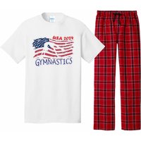 Usa 2024 Gymnastics American Flag Support Team Pajama Set