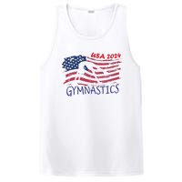 Usa 2024 Gymnastics American Flag Support Team PosiCharge Competitor Tank