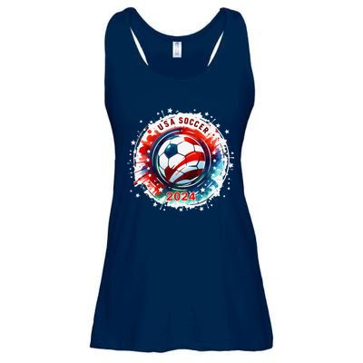 Usa 2024 Games Soccer Usa Sport 2024 Usa Ladies Essential Flowy Tank