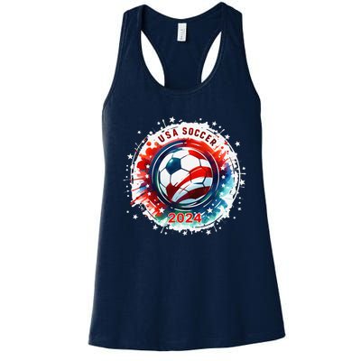 Usa 2024 Games Soccer Usa Sport 2024 Usa Women's Racerback Tank