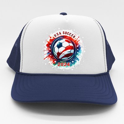 Usa 2024 Games Soccer Usa Sport 2024 Usa Trucker Hat