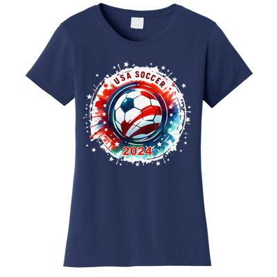 Usa 2024 Games Soccer Usa Sport 2024 Usa Women's T-Shirt