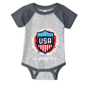 Usa 2024 Go United States Sport Usa Team 2024 Usa Infant Baby Jersey Bodysuit