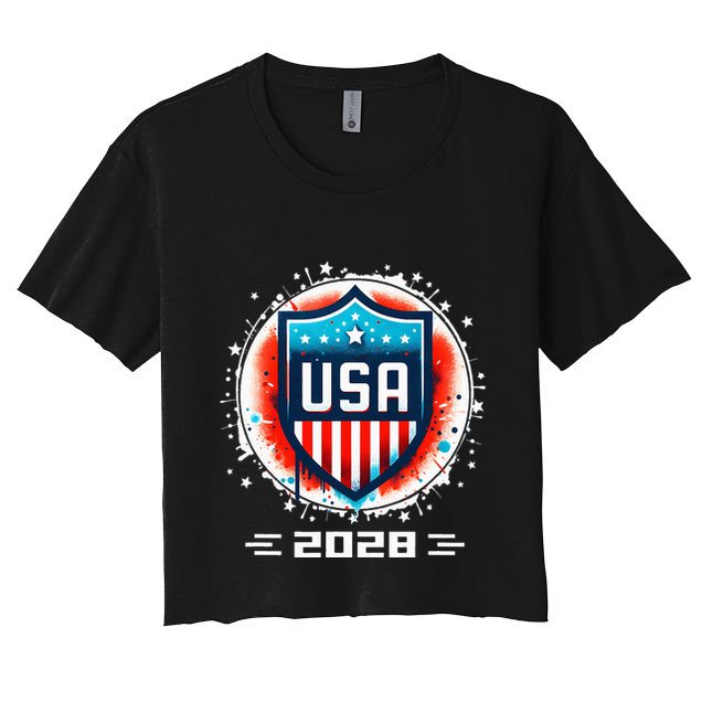 Usa 2028 Go United States Sport Usa Team 2028 Usa Women's Crop Top Tee