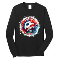 Usa 2024 Games Soccer Usa Sport 2024 Usa Long Sleeve Shirt