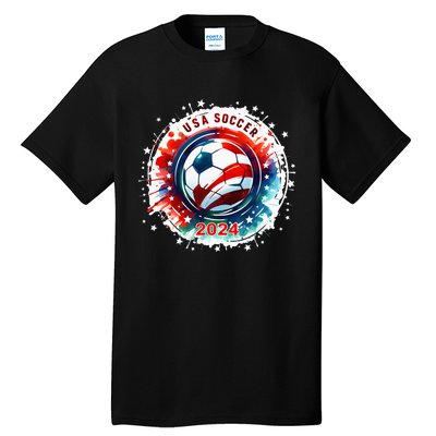 Usa 2024 Games Soccer Usa Sport 2024 Usa Tall T-Shirt