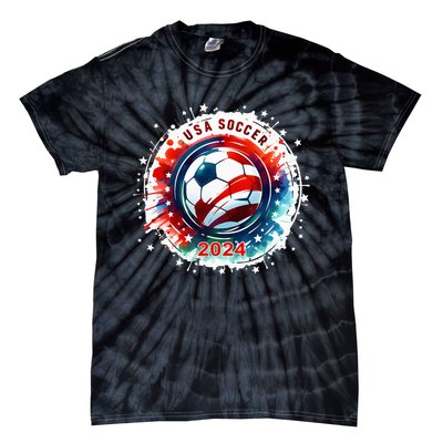 Usa 2024 Games Soccer Usa Sport 2024 Usa Tie-Dye T-Shirt