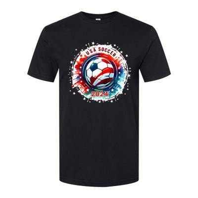 Usa 2024 Games Soccer Usa Sport 2024 Usa Softstyle® CVC T-Shirt