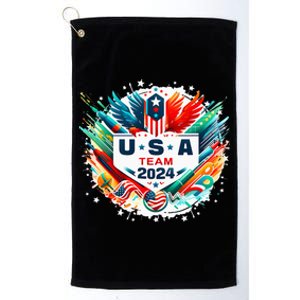 Usa 2024 Go United States Sport Usa Team 2024 Usa Platinum Collection Golf Towel