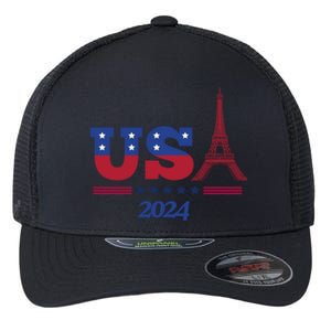 Usa 2024 Paris Sport Games Flexfit Unipanel Trucker Cap