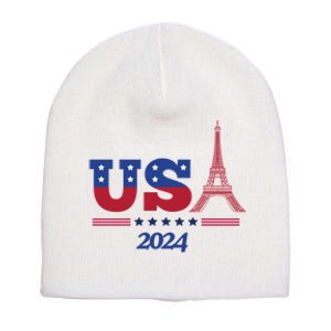 Usa 2024 Paris Sport Games Short Acrylic Beanie