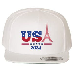 Usa 2024 Paris Sport Games Wool Snapback Cap