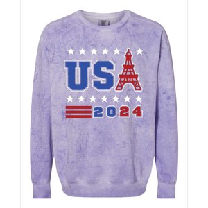 Usa 2024 Paris Sports Games Colorblast Crewneck Sweatshirt