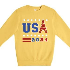 Usa 2024 Paris Sports Games Premium Crewneck Sweatshirt