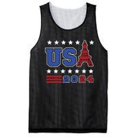 Usa 2024 Paris Sports Games Mesh Reversible Basketball Jersey Tank