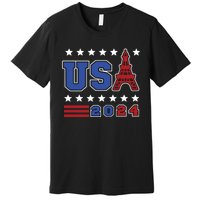 Usa 2024 Paris Sports Games Premium T-Shirt