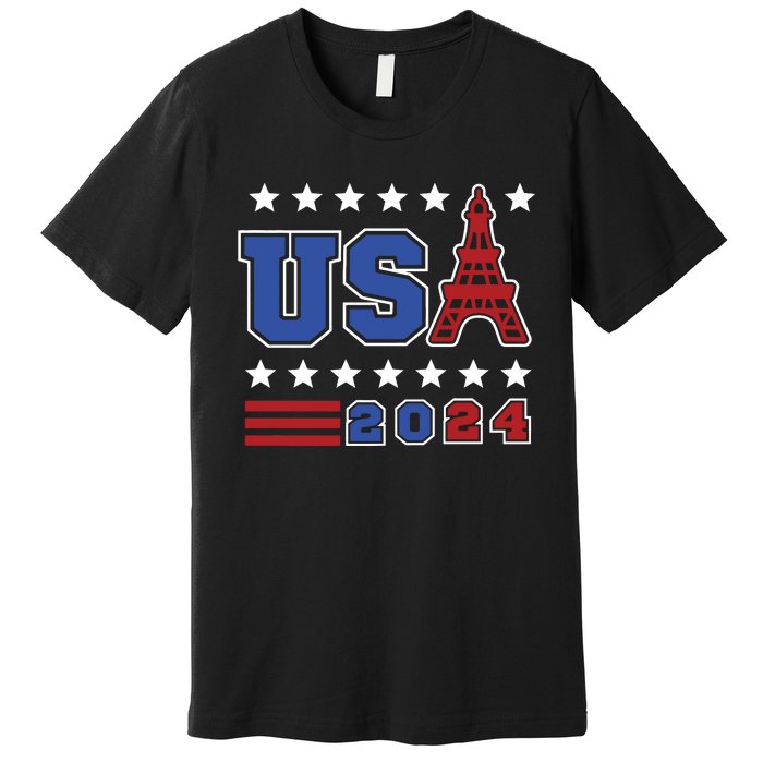 Usa 2024 Paris Sports Games Premium T-Shirt