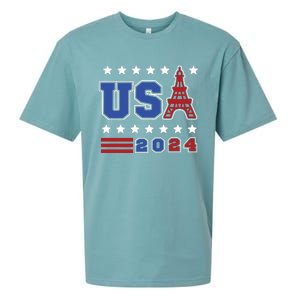 Usa 2024 Paris Sports Games Sueded Cloud Jersey T-Shirt