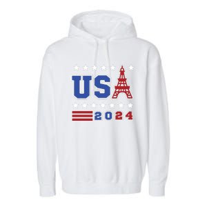 Usa 2024 Paris Sports Games Garment-Dyed Fleece Hoodie