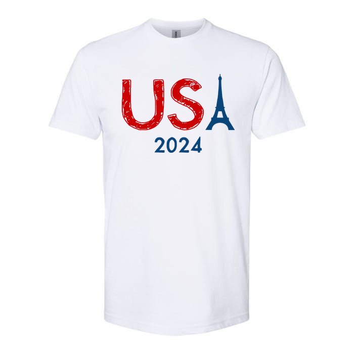 Usa 2024 Paris United States Sport Usa Team 2024 Softstyle CVC T-Shirt