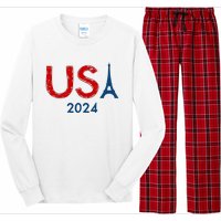 Usa 2024 Paris United States Sport Usa Team 2024 Long Sleeve Pajama Set