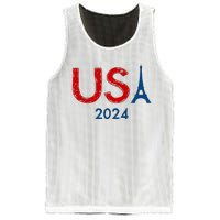 Usa 2024 Paris United States Sport Usa Team 2024 Mesh Reversible Basketball Jersey Tank