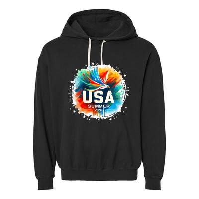 Usa 2024 Summer Games United States 2024 Usa Garment-Dyed Fleece Hoodie