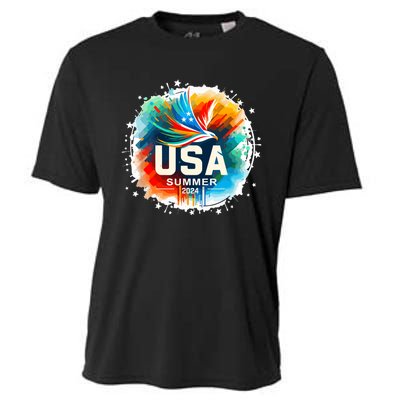 Usa 2024 Summer Games United States 2024 Usa Cooling Performance Crew T-Shirt