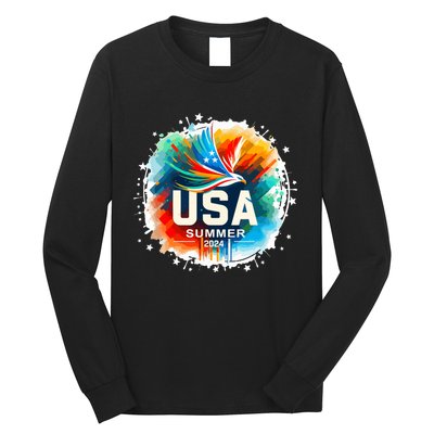 Usa 2024 Summer Games United States 2024 Usa Long Sleeve Shirt