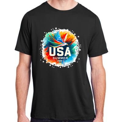 Usa 2024 Summer Games United States 2024 Usa Adult ChromaSoft Performance T-Shirt