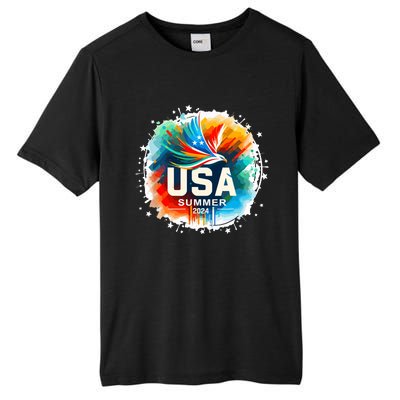 Usa 2024 Summer Games United States 2024 Usa Tall Fusion ChromaSoft Performance T-Shirt