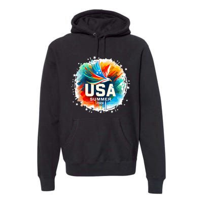 Usa 2024 Summer Games United States 2024 Usa Premium Hoodie