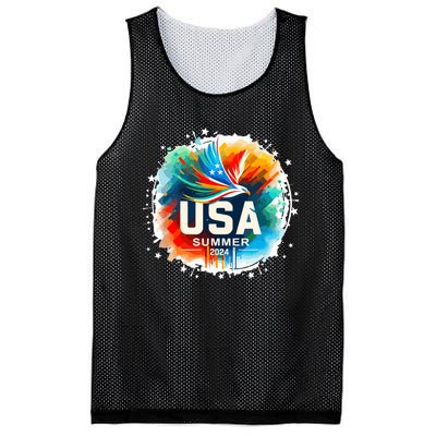 Usa 2024 Summer Games United States 2024 Usa Mesh Reversible Basketball Jersey Tank