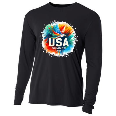 Usa 2024 Summer Games United States 2024 Usa Cooling Performance Long Sleeve Crew