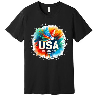 Usa 2024 Summer Games United States 2024 Usa Premium T-Shirt