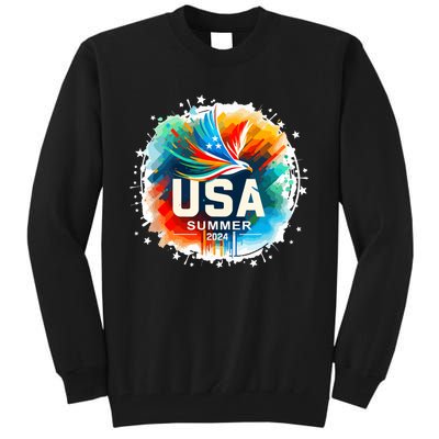 Usa 2024 Summer Games United States 2024 Usa Tall Sweatshirt