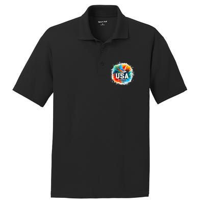 Usa 2024 Summer Games United States 2024 Usa PosiCharge RacerMesh Polo