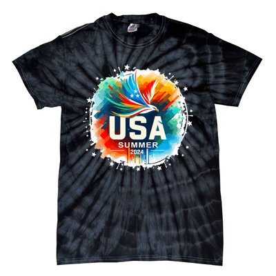 Usa 2024 Summer Games United States 2024 Usa Tie-Dye T-Shirt