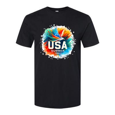 Usa 2024 Summer Games United States 2024 Usa Softstyle CVC T-Shirt