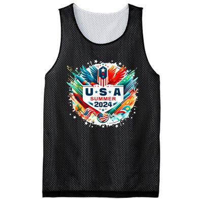 Usa 2024 Summer Games United States 2024 Usa Mesh Reversible Basketball Jersey Tank