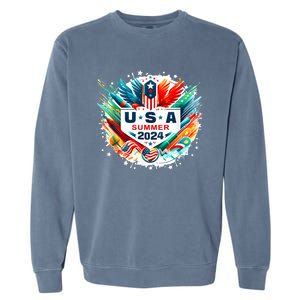 Usa 2024 Summer Games United States 2024 Usa Garment-Dyed Sweatshirt