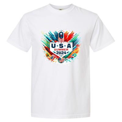 Usa 2024 Summer Games United States 2024 Usa Garment-Dyed Heavyweight T-Shirt