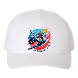 Usa 2024 Summer Gymnastics Gymnast 4th Of July Yupoong Adult 5-Panel Trucker Hat