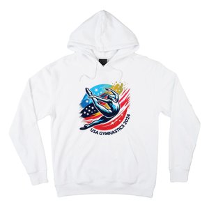 Usa 2024 Summer Gymnastics Gymnast 4th Of July Hoodie