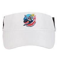 Usa 2024 Summer Gymnastics Gymnast 4th Of July Adult Drive Performance Visor