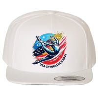 Usa 2024 Summer Gymnastics Gymnast 4th Of July Wool Snapback Cap