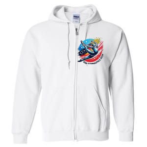 Usa 2024 Summer Gymnastics Gymnast 4th Of July Full Zip Hoodie