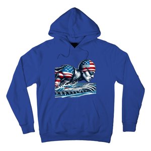 Usa 2024 Sport Summer Swimming Support Games Graphic Gift Hoodie